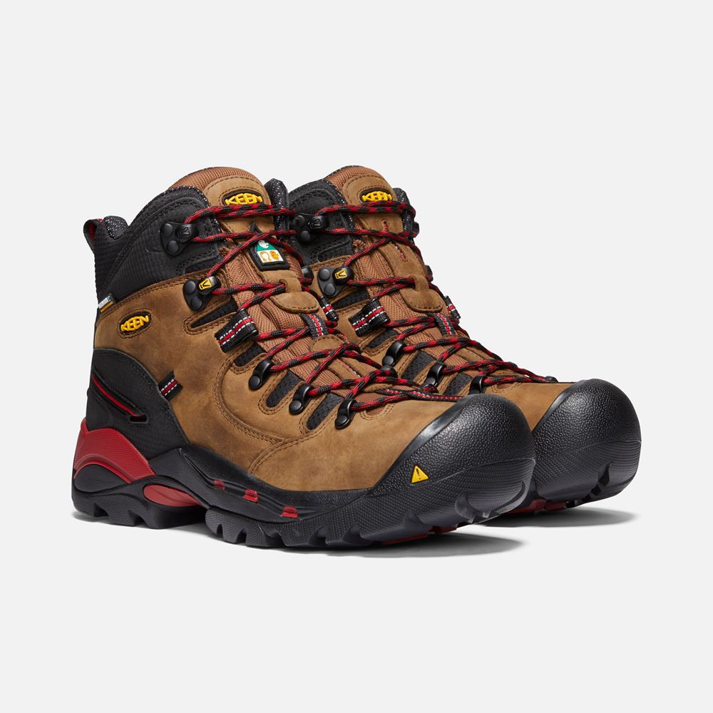 Keen Laarzen Heren Bruin/Zwart - Csa Hamilton Waterproof (Carbon-Fiber Toe) - 49673-LVPH